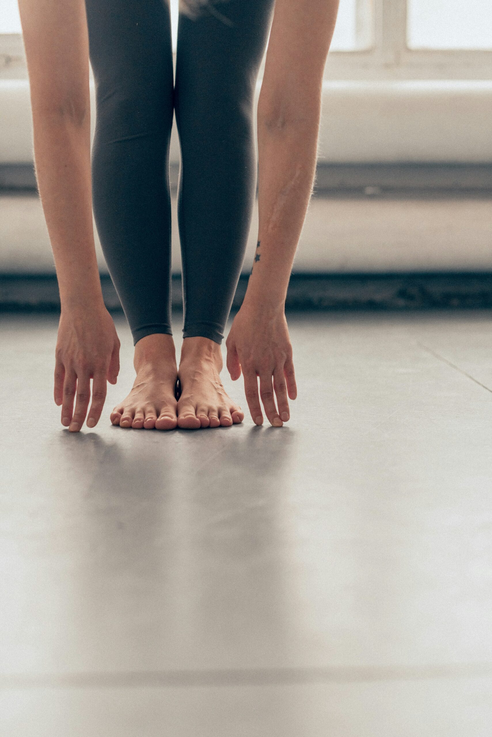 Hot power yoga class